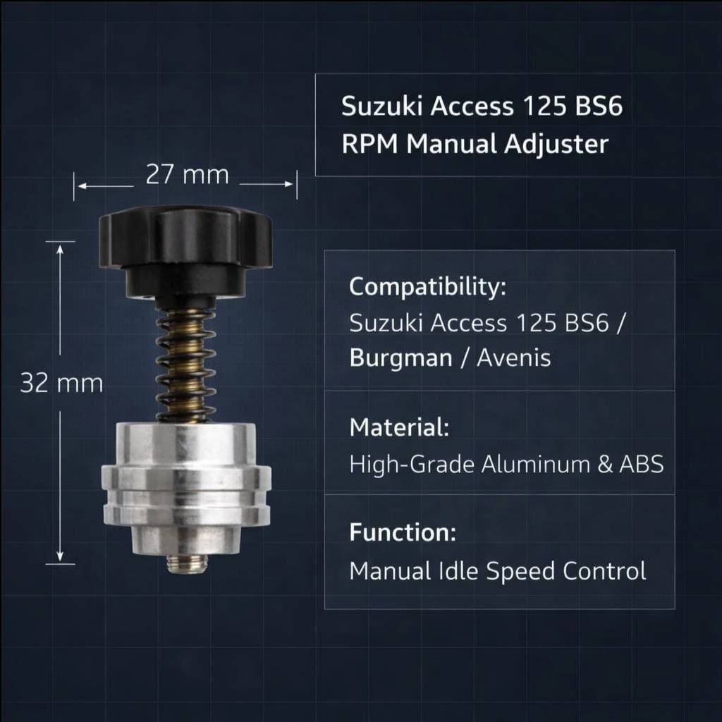 Suzuki Access & Burgman Manual RPM Adjuster - Fix Engine Stalling | MecSpot thumbnail 4