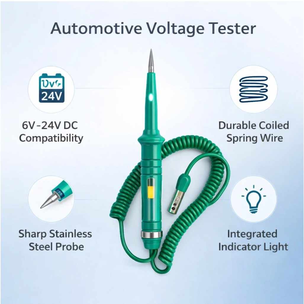 VoltCheck Automotive Voltage Tester - 6V/12V/24V Circuit Diagnostic Tool | MecSpot thumbnail 3