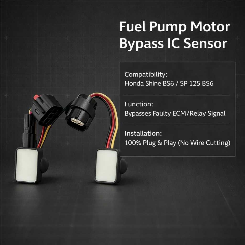BS6 Honda Shine & SP 125 Fuel Pump Motor Bypass IC Sensor (Starting Trouble Solution) thumbnail 3