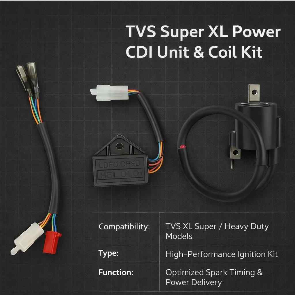 TVS Super XL Heavy Duty Power CDI Unit & Coil - High Pick-Up | MecSpot thumbnail 3