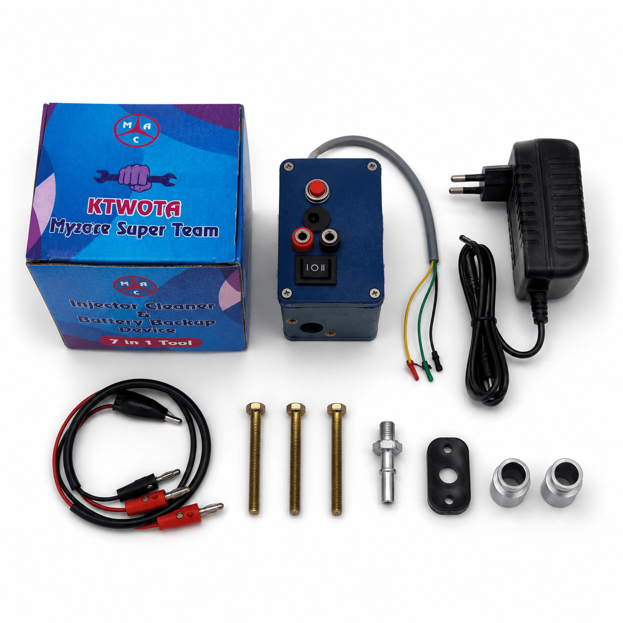 7-in-1 Universal Fuel Injector Cleaner & Battery Jump-Starter