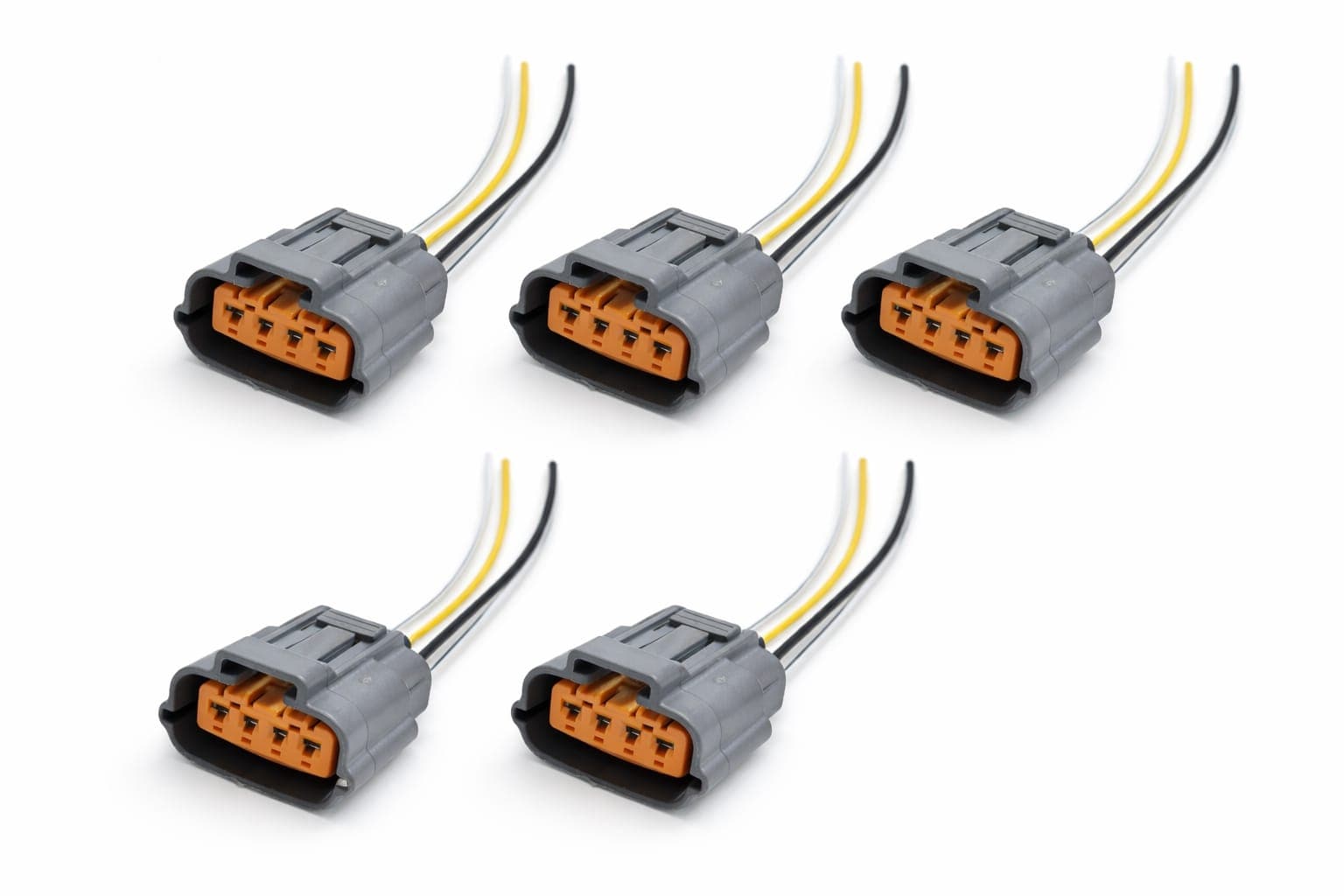 BS6 Bike Fuel Pump Connector Socket for Access, Burgman (Grey, Pack of 5) image 1