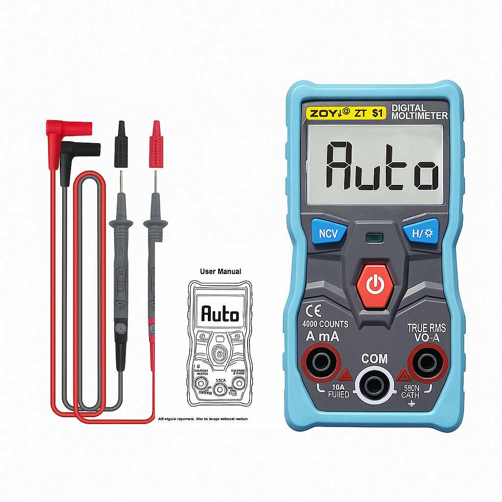 Zoyi ZT-S1 Digital Multimeter - Auto-Ranging Electrical Diagnostic Tool | MecSpot image 1
