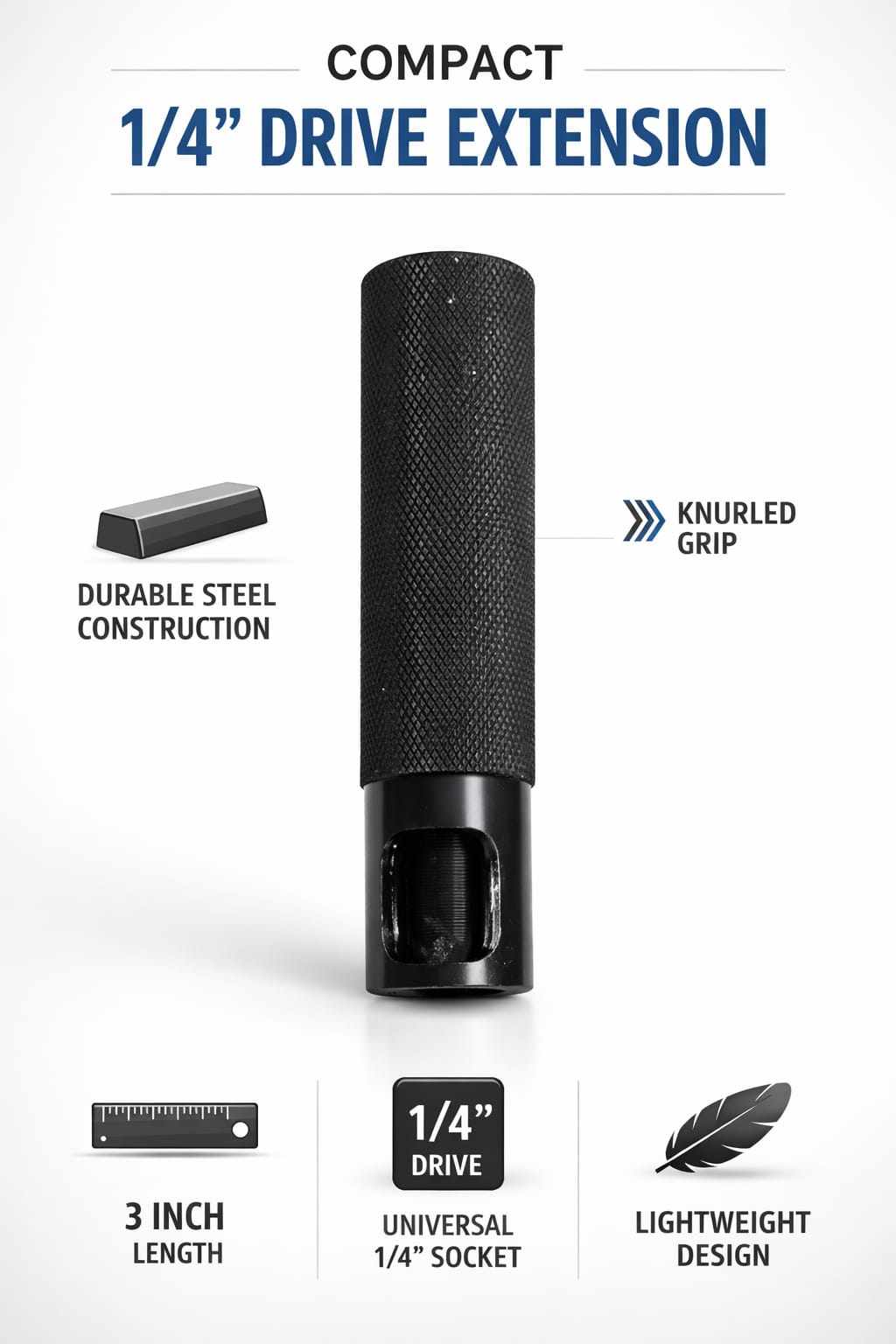 Head Puller Tool 1/4" Drive - Stripped Bolt Extractor | MecSpot image 1